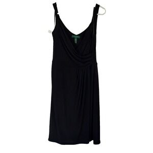 Lauren Ralph Lauren Women's Size 4 Black Sleeveless  Evening Cocktail Dress